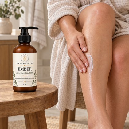Velvet & Ember – Lightweight Body Lotion — product in use