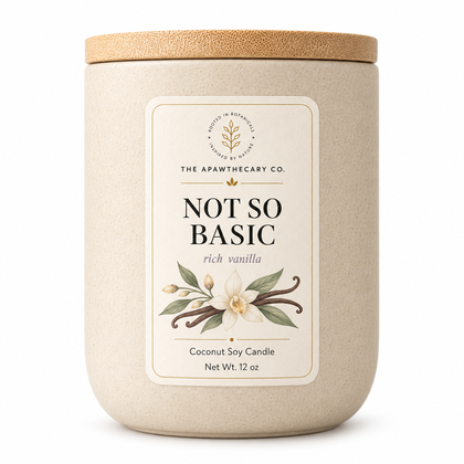 Not So Basic 12 oz ceramic candle