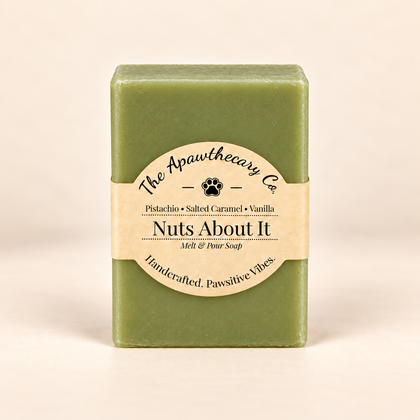 Nuts About It pistachio, caramel and vanilla shea soap product photo