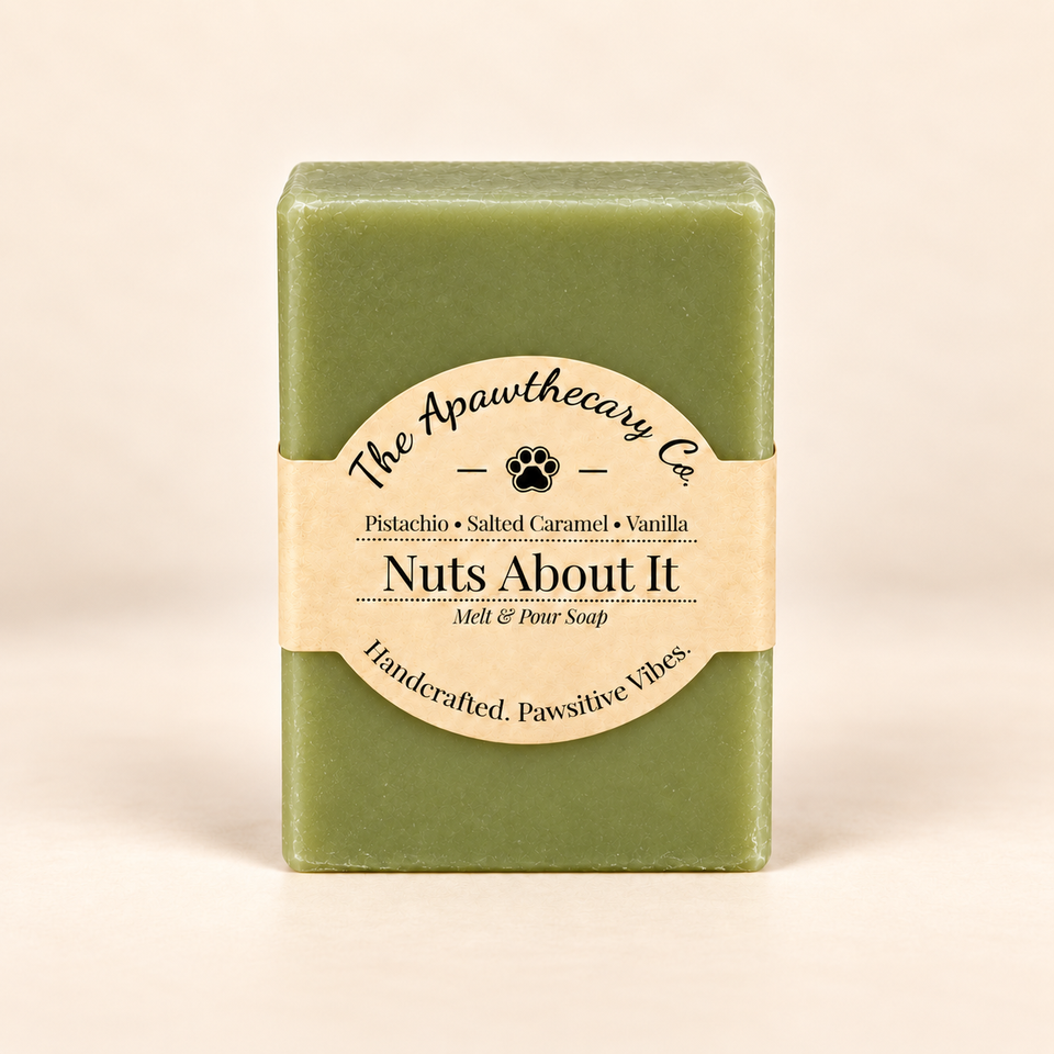 Nuts About It pistachio, caramel and vanilla shea soap product photo
