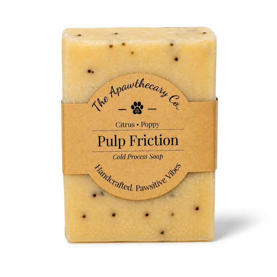 Pulp Friction - Standard Cold Process Soap - Exfoliating Citrus & Poppy