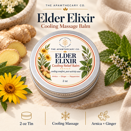 Elder Elixir — Cooling Massage Balm; product showcase