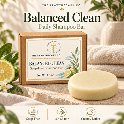 Balanced Clean — Daily Shampoo Bar; product showcase