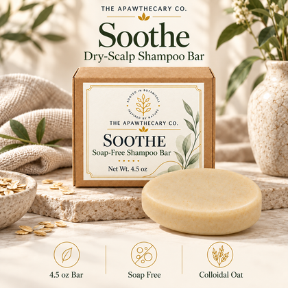 Soothe — Dry-Scalp Shampoo Bar; product showcase