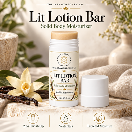 Lit Lotion Bar — Solid Body Moisturizer; product showcase