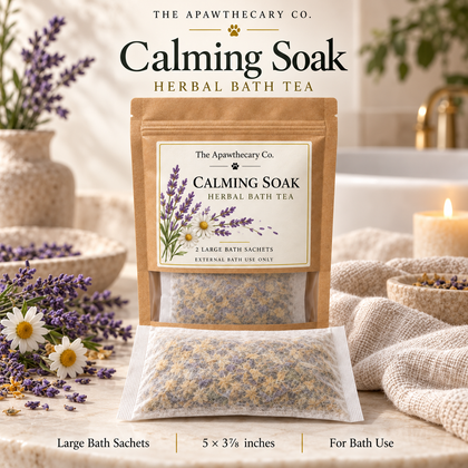Calming Soak — Herbal Bath Tea; product showcase
