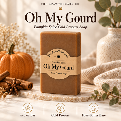 Oh My Gourd — Pumpkin Spice Cold Process Soap; product showcase