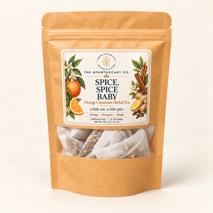 Spice, Spice Baby orange cinnamon herbal tea pouch concept, 15 tea bags, 60 g