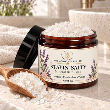 Stayin’ Salty – Mineral Bath Salt Soak — texture close-up