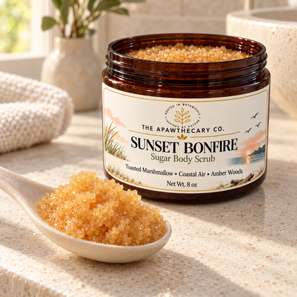 Sunset Bonfire – Sugar Body Scrub — texture close-up