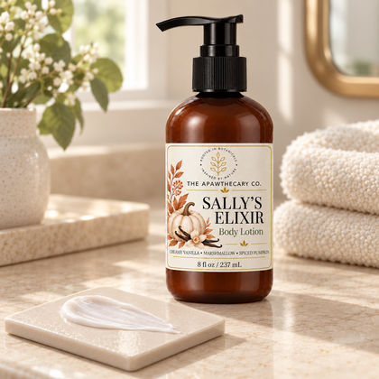 Sally’s Elixir — lotion texture close-up