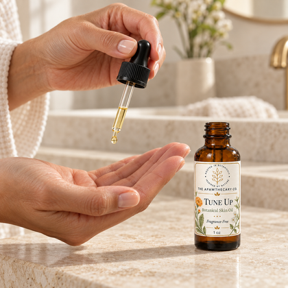 Tune Up – Fragrance-Free Botanical Skin Oil — oil dispensing close-up